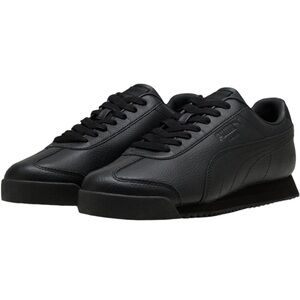 New Puma Men's Roma Basic Black on Black Lightweight Sneakers Size 10.5